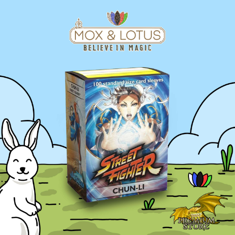 chun li card sleeves Dragon Shield Art Street Fighter Chun-Li Card Sleeves – Game On Games main image 1